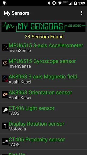 My Sensors screenshot 1