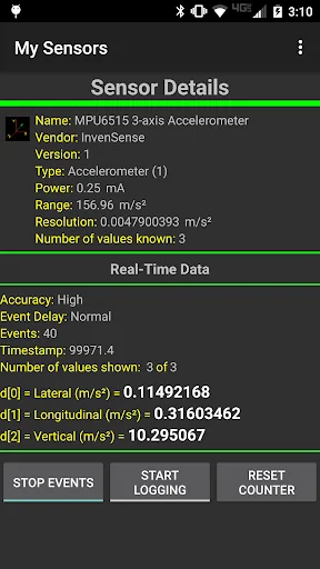 My Sensors screenshot 2