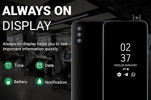 Always On Display Super Amoled