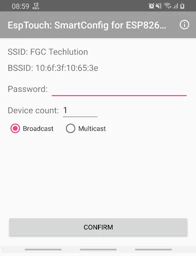 EspTouch: SmartConfig for ESP