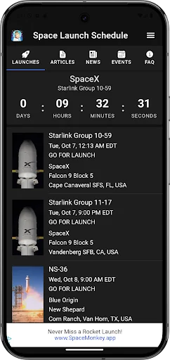 Space Launch Schedule