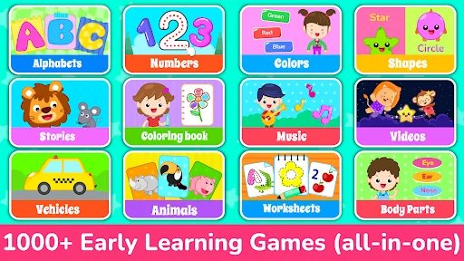 Kids Preschool Learning Games screenshot 1