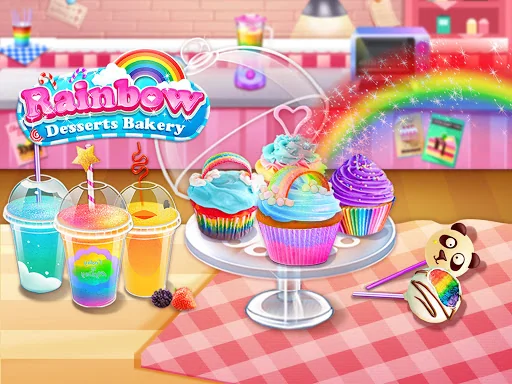 Rainbow Desserts Bakery Party