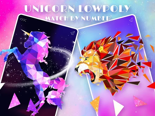 Unicorn 3D Art: Puzzle Games