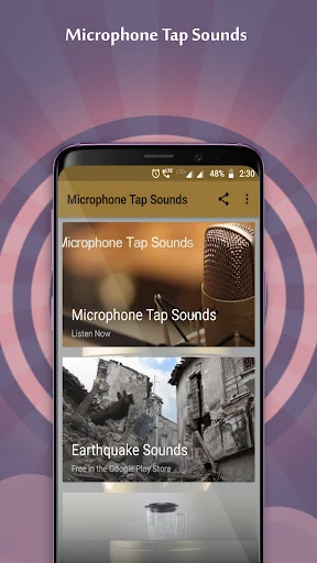 Microphone Tap Sounds