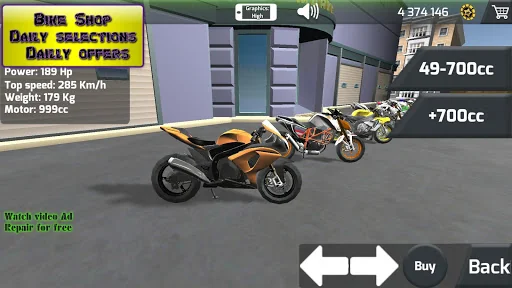 Drag Racing 3D: Pro Bike Tuner screenshot 1
