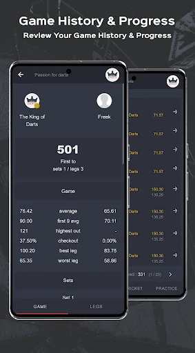 King of Darts scoreboard app screenshot 3