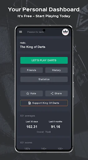 King of Darts scoreboard app screenshot 4