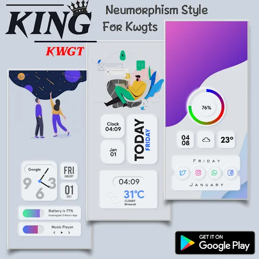 KinG KWGT screenshot 1