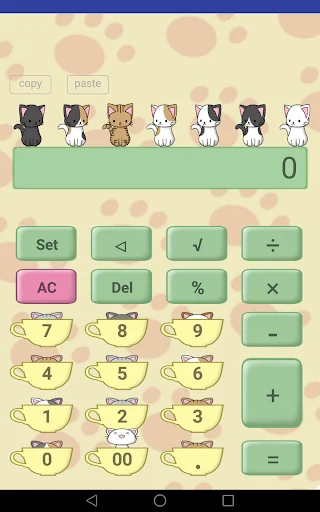 Calculator of cute cat screenshot 4