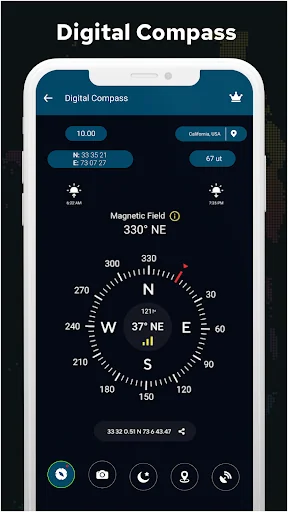 Digital Compass & GPS Compass screenshot 1