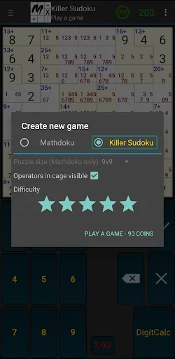 Mathdoku & Killer Sudoku screenshot 4