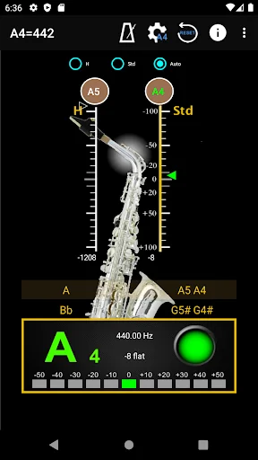 Saxophone Tuner & Metronome