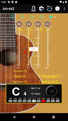 Ukulele Tuner & Metronome screenshot 3