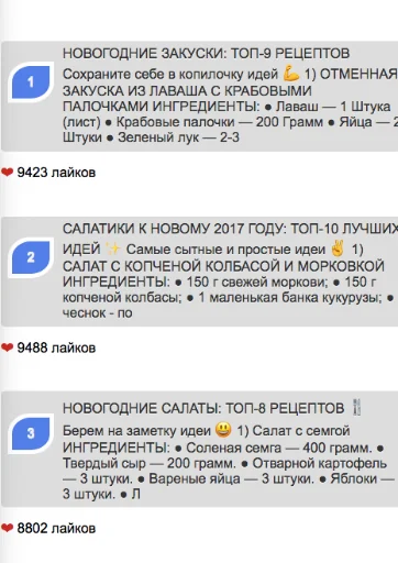 Книга рецептов