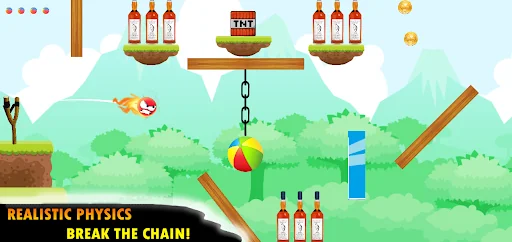Knock Down Bottles: Slingshot screenshot 2