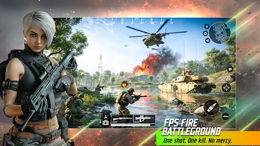 Fps Fire Battleground Offline screenshot 1