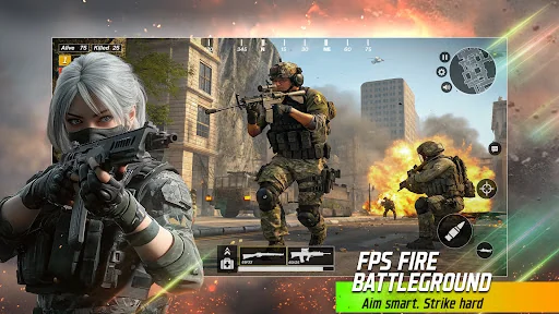 Fps Fire Battleground Offline screenshot 2