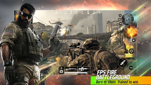 Fps Fire Battleground Offline screenshot 3