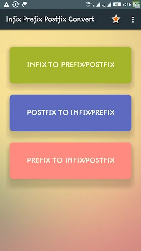 Infix Prefix Postfix Convert screenshot 1