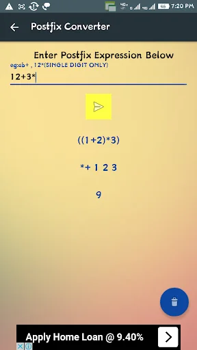 Infix Prefix Postfix Convert screenshot 4