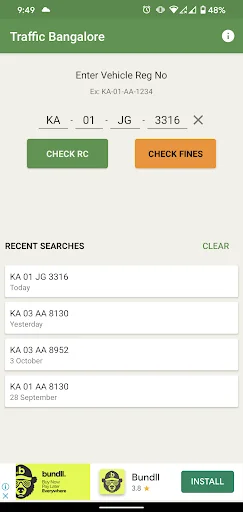 Traffic Bangalore: Check Fines