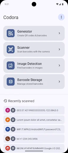 Codora - QR Code/Barcode Tools screenshot 1