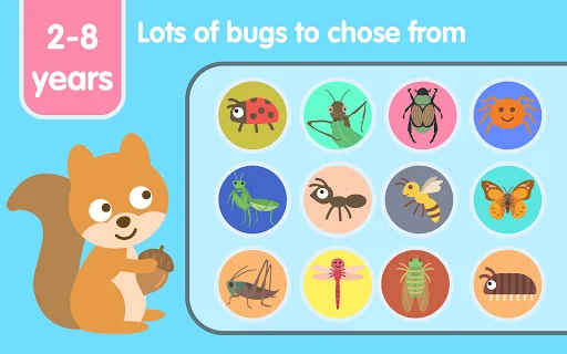Bugs Insects kids Learn & Play screenshot 1