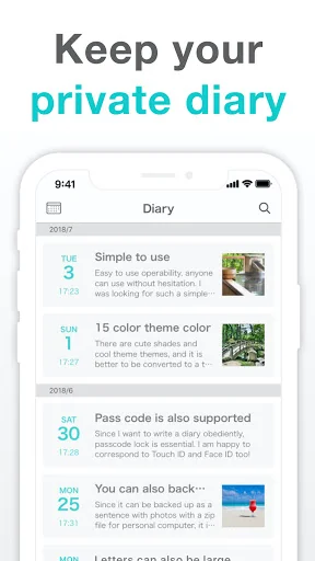 Simple Diary - journal w/ lock screenshot 1