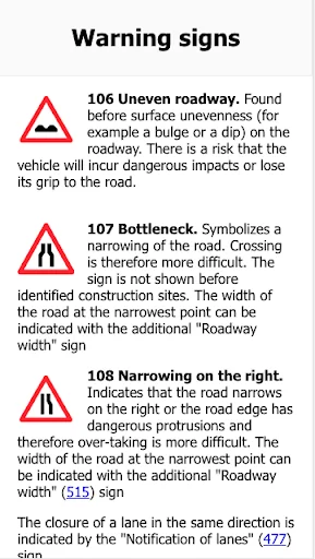 Swiss Traffic Signs