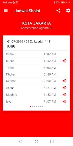 Jadwal Sholat - Kiblat & Adzan