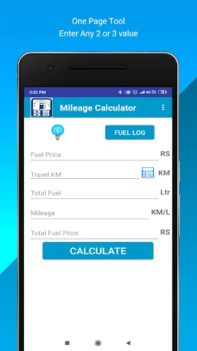 Mileage Calculator - Fuel Calc screenshot 1