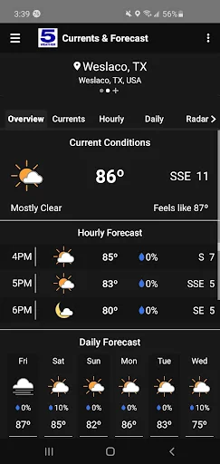 KRGV FIRST WARN 5 Weather screenshot 2