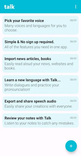 Talk: Text to Voice screenshot 1
