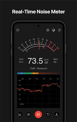 Sound meter : SPL & dB meter screenshot 1