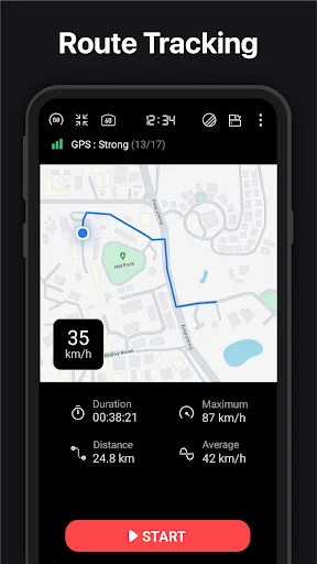 GPS Speedometer : Odometer HUD screenshot 3