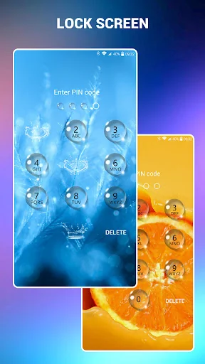 Lock screen - water droplets screenshot 3