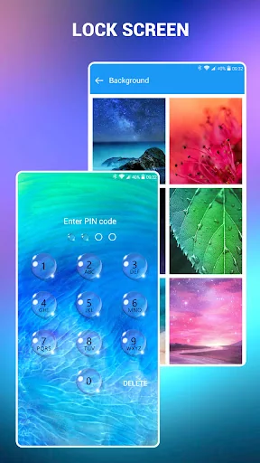 Lock screen - water droplets screenshot 4