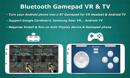 Bluetooth Gamepad VR & Tablet