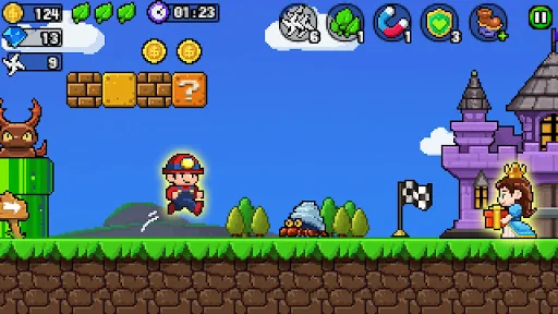 Pixel World - Super Run screenshot 1