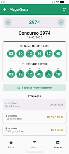 Meus Números da Sorte screenshot 2