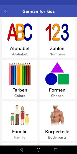 German For Kids screenshot 1