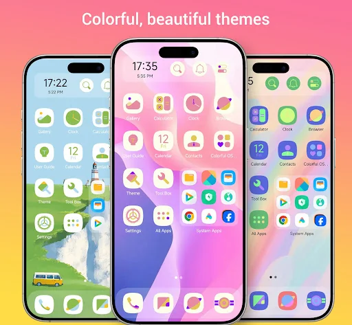 Colorful OS Launcher: Themes screenshot 2
