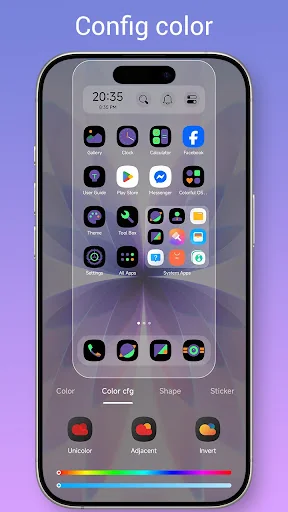 Colorful OS Launcher: Themes screenshot 3