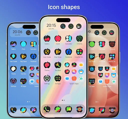 Colorful OS Launcher: Themes screenshot 4