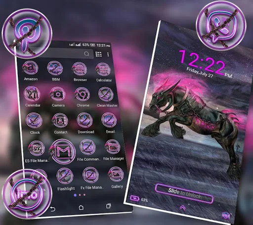 Abstract Horse Launcher Theme
