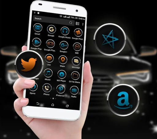 Black Car Launcher Theme screenshot 3