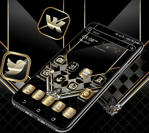 Black Luxury Gold Theme