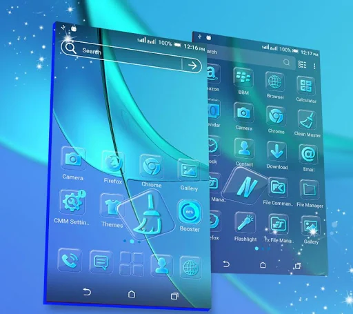 Blue Launcher Theme screenshot 4