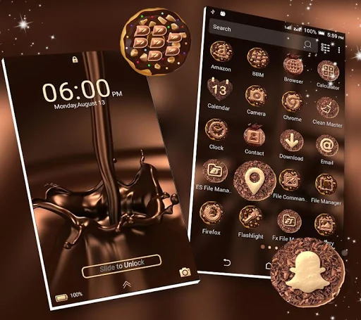 Chocolate Launcher Theme screenshot 1